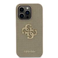 Funda TPU Perforada 4G Glitter Metal iPhone 15 Pro Max Gold Root Technology - details 3