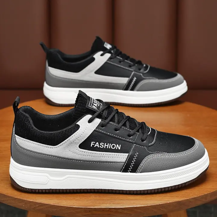 Zapatillas Blancas de Lona Transpirables para Hombres Zapatos Casuales de Moda con Estilo para Primavera - 1