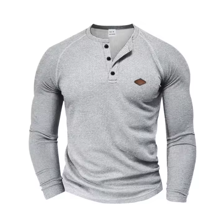Camiseta de manga larga redonda Ne para hombre de moda primavera 2025 - 1