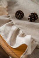 Mantel Redondo de Algodón con Borlas Cubierta de Mesa a Prueba de Polvo para Cocina y Comedor - details 7