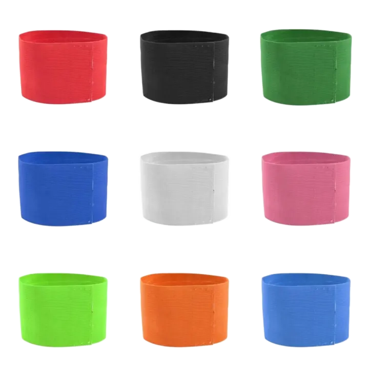 Brazalete de capitán de fútbol ajustable, brazaletes de fútbol de visibilidad antideslizante, brazalete deportivo profesional antidesplazamiento - 1