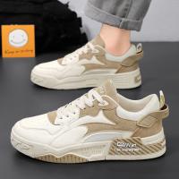 Nuevos Zapatos Casuales Para Hombre Verano 2024 Plataforma Cómoda Zapatillas Con Cordones Vulcanizadas Blanco Tendencia 2024 Zapatillas Casuales Para Adultos - details 4