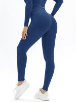 Mallas de Yoga sin costuras para mujer, pantalones deportivos de cintura alta, Leggings de gimnasio, pantalones de entrenamiento de realce, Leggings para correr y Fitness - details 0