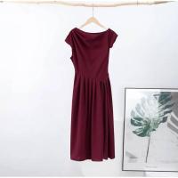 OUWU- Vestido de manga larga para mujer, elegante color sólido con abertura frontal, de moda para primavera y verano 2024 - details 2