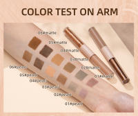 QIBEST-sombra de ojos líquida con purpurina de doble cabezal, colorete de contorno, pigmento de gusano de seda, brillo mate, sombra de mejilla Natural, crema, maquillaje de ojos - details 11