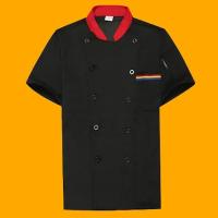 Uniforme de Chef Unisex, camisa de trabajo para restaurante, Cocina, Servicio de panadería, transpirable, manga corta, doble botonadura, chaqueta de Chef, ropa - details 15