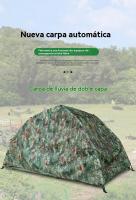 Tienda campaña montaje rapido Deportes al aire libre impermeable viajar playa Camping - details 0
