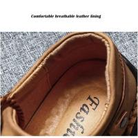 Zapatos informales de cuero hechos a mano para hombre, mocasines de invierno con piel, zapatos cómodos para caminar, zapatos planos para hombre, gran oferta - details 6