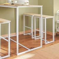 Conjunto Mesa Alta de Bar y 4 Taburetes Muebles Bar Comedor - details 25