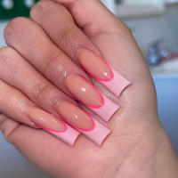 Armadura armadura francesa simple piqueta parche de uñas removible uñas postizas 24 piezas - details 0
