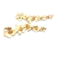 Colgantes de flores combinados de latón, Color dorado de 18K, Color plateado, joyería de alta calidad, fabricación de pendientes, accesorios Diy - details 5