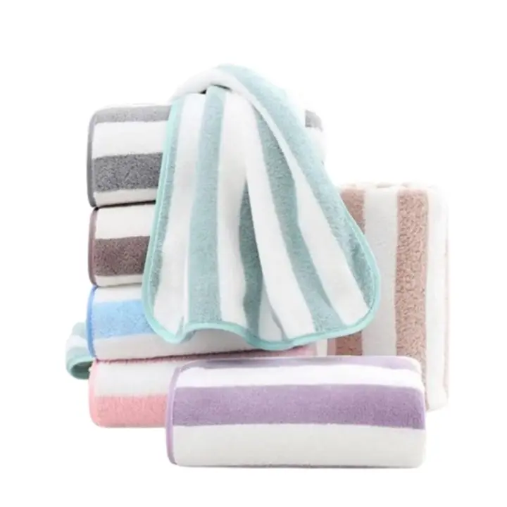 Toallas de Ducha de Terciopelo de Coral Suaves y Fuertes Absorción de Agua Uso en Baño y Dormitorio - 1
