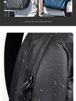 Mochila de ordenador impermeable con cremallera, mochila de viaje Simple, gran capacidad, moda - details 2