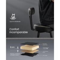 Sillas de Barra Giratorias Modernas de Medio Siglo Diseño de Resalto Cuero Sintético con Costuras - details 5