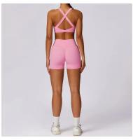 Pantalones Cortos de Yoga para Mujeres Fitness Running Ciclismo Pantalones Deportivos Transpirables Cintura Alta Entrenamiento Gimnasio Push Up Leggings de Nylon - details 15