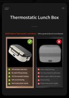Fiambrera Eléctrica con Calefacción Bento de Acero Inoxidable Portátil para el Hogar - details 3