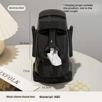 Estatua de piedra, caja de pañuelos de plástico, soporte multifuncional para auriculares de escritorio para el hogar, estatua decorativa para sala de estar y dormitorio - details 4