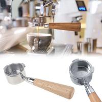 Portafiltro de 51mm para Delonghi Coffee, portafiltro sin fondo, 3 orejas, piezas de repuesto de acero inoxidable, MANGO y cesta de filtro - details 0