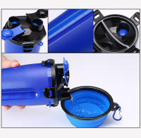 Taza de comida de agua de doble uso para mascotas, botella portátil para beber, tazón de comida plegable para perros, tazón de alimentación duradero para exteriores, tazón multifunción - details 10