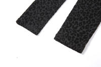 BUNO-mono de malla flocado para mujer, camisola Sexy de otoño, retales de leopardo, ropa moldeadora de cuerpo, traje de medianoche para discoteca - details 10