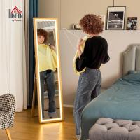 Cuerpo Entero con Luz LED 160x40 cm Espejo de Pie Espejo de Pared con Iluminación de 3 Colores Táctil Inteligente Función de Memoria y Soporte para Salón Dormitorio Roble - details 3