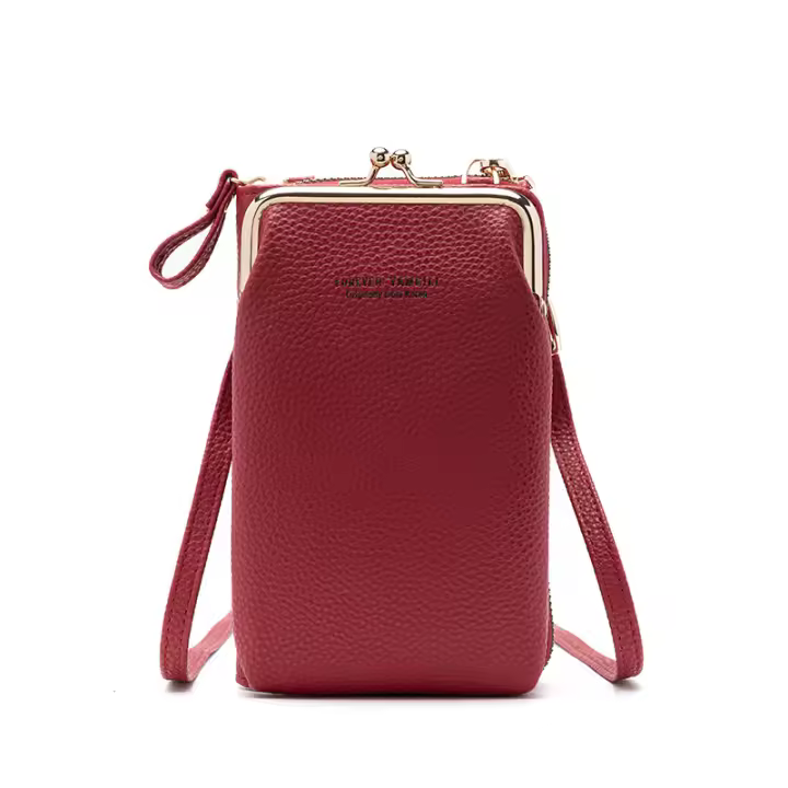 Mini Bolso Cruzado de Moda para Teléfono y Cartera Bolsos de Viaje para Mujeres - 1