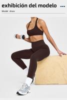 Sujetador deportivo de cuello halter estilo europeo y americano para mujeres, sensación de verano sin cubierta con almohadillas para el pecho, top ajustado para entrenamiento físico y yoga - details 2