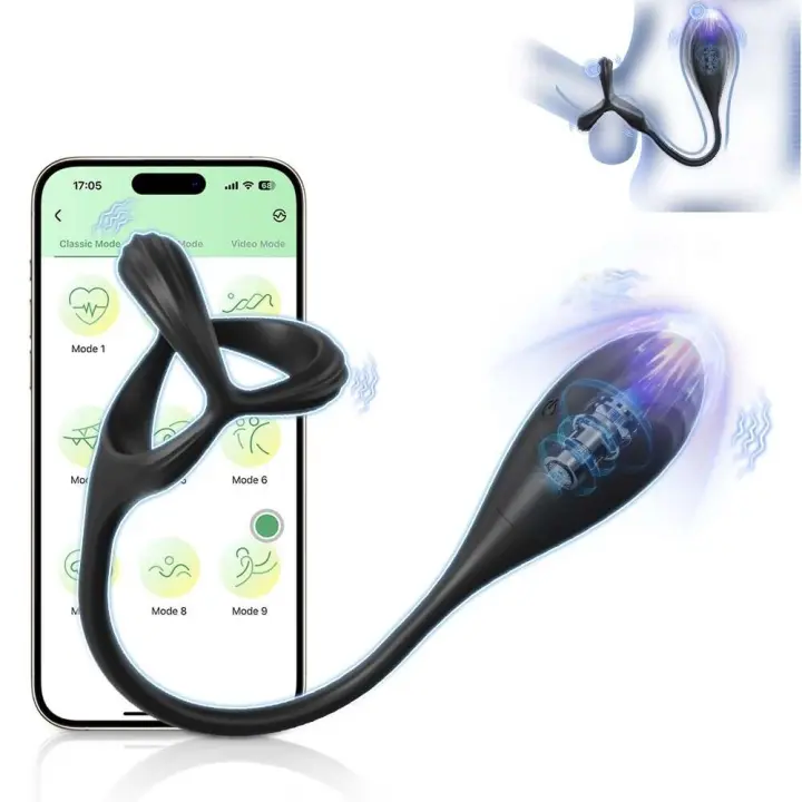 Leten APP Control masajeador de próstata vibrador masturbador masculino culo Anal tapón Anal vibrador retrasar la eyaculación juguetes sexuales para hombres 18+ - 1