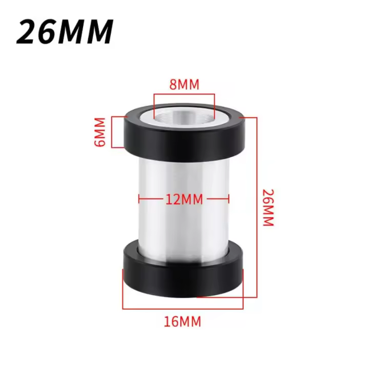 Buje de choque trasero de aleación de aluminio para bicicleta de montaña, OD 12mm ID 8mm, piezas de amortiguador para bicicleta de carretera MTB - 1