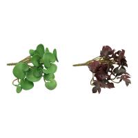 Plantas de hierba de moneda de cobre Artificial suave, hojas de hiedra falsas hechas a mano realistas, Mini ramo para colgar en la pared, decoración del hogar - details 7
