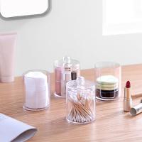 Caja de Almacenamiento Organizador de Baño para hisopos de algodón Cosméticos Joyería Maquillaje Eliminador de Maquillaje con Tapa de Bambú - details 5
