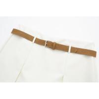 BUNO-Chaqueta corta informal con cinturón para mujer, abrigo corto de estilo europeo y americano, novedad de primavera, 2025 - details 15