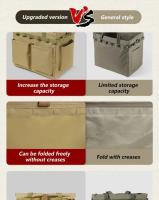 Bolsas De Almacenamiento Para Camping Y Exteriores Grandes Capacidad Impermeables Organizador De Herramientas Plegables Con Manijas - details 6