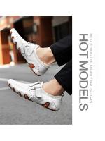 Zapatos Blancos Nuevos de Tamaño Grande Mocasines Casuales Británicos Transpirables para Hombre - details 3