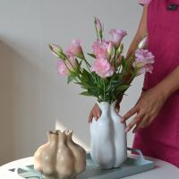 Flores artificiales de Lisianthus de tacto Real, flores de seda, ramo de novia, flores falsas de Eustoma, suministros para fiestas elegantes - details 11