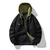 Chaqueta falsa de dos piezas para hombre, ropa de trabajo informal holgada que combina con todo, Tops de primavera y otoño, novedad de 2024 - details 1