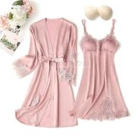 Conjunto de mujer y encaje, pijama de verano con pantalón, ropa casual para el hogar, bata estilo kimono, PJS - details 17