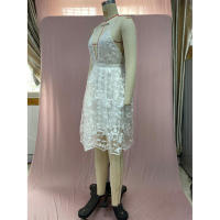 Vestido Largo con Escote en V y Espalda Descubierta para Mujer 2025 - details 5