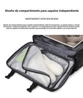 La mochila se puede aspirar y comprimir, mochila de expansión simple y de gran capacidad, de alta gama para hombres, bolsa de viaje. - details 17