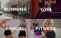 MAGCOMSEN pantalones cortos de fitness casual para mujer con bolsillos Pantalones cortos de yoga para correr de secado rápido, ligeros y transpirables - details 2