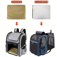 Mochila transpirable portátil para gatos, Transportín para perros plegable y expandible, bolsa para mascotas de alta capacidad - details 3