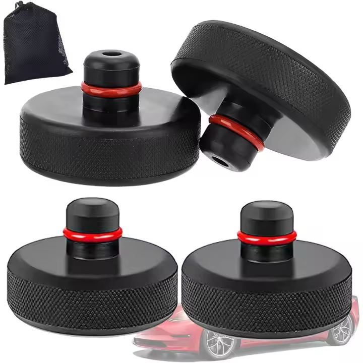 Soporte de Almacén de Coche de Alta Resistencia Almohadilla de 4 Elevaciones, Cojín de Soporte de Jack, Almohadilla Universal, Protección Pesada para Almacenes de Coches - 1