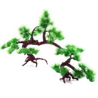 Decoración de planta de acuario de plástico inmortal, pino de bienvenida - Bonsái - details 4