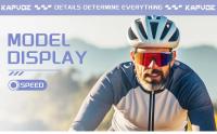 Kapvoe-gafas de sol fotocromáticas para ciclismo, lentes de color azul y morado, UV400, para hombre - details 10
