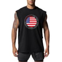 Oversized Men's Summer Mesh Quick Dry Fitness Sports Sleeveless T-Shirt Loose Mens Gym Clothing Cut Off Running Vest - details 2