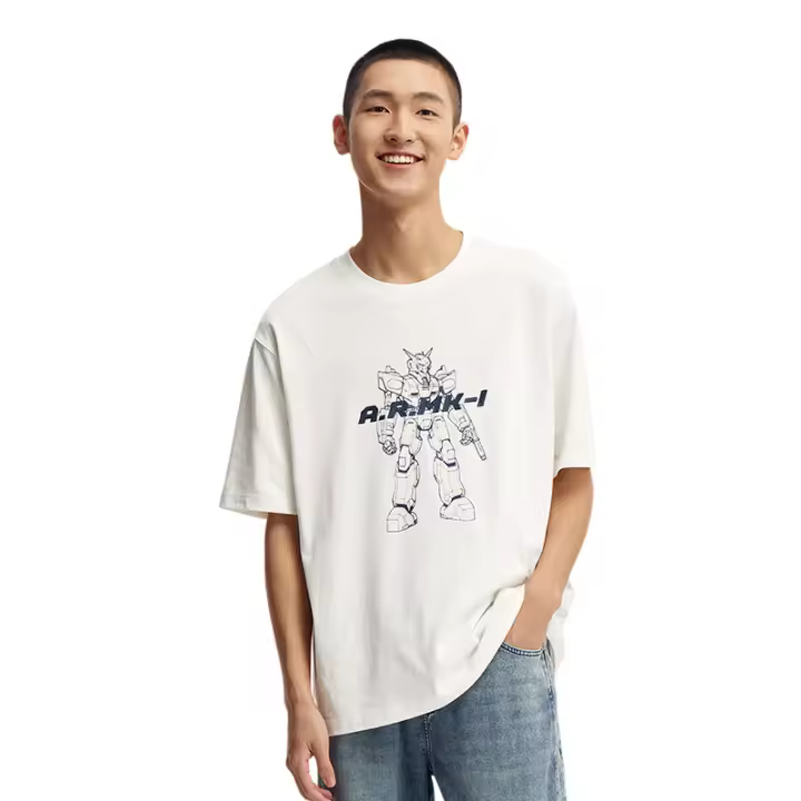 Camiseta de Verano 2024 para Hombres Semir Estampa Moderna, Bordado, Ajuste Suelto - 1