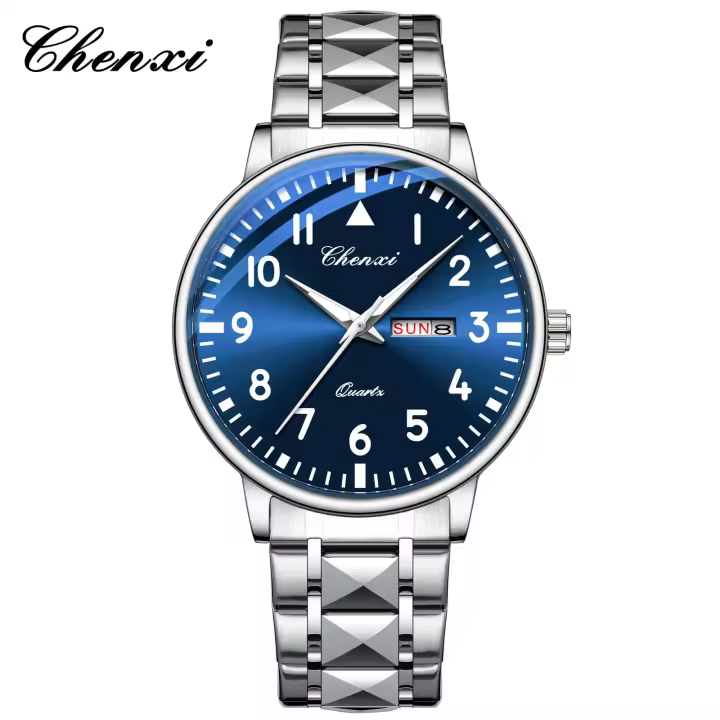 Reloj para hombre reloj de cuarzo reloj de negocios de moda doble calendario luminoso impermeable reloj para hombre - 1