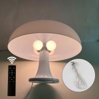 Lámpara de mesa de hongo, lámpara de mesa de atmósfera de decoración nórdica simple, luz de noche de dormitorio de estudio - details 15
