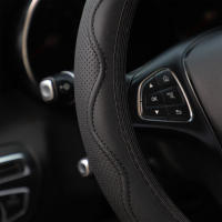 Protector para volante de coche sin anillo interior, ondulación en relieve, Universal, Circular, tipo D, para todas las estaciones, 1 ud. - details 7