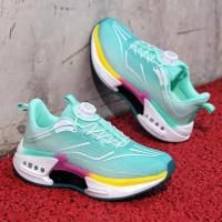 Zapatos para correr con hebilla giratoria para hombre, zapatillas gruesas a la moda para mujer, calzado para correr con parte inferior gruesa Unisex, calzado sin cordones para exteriores para niños - details 35